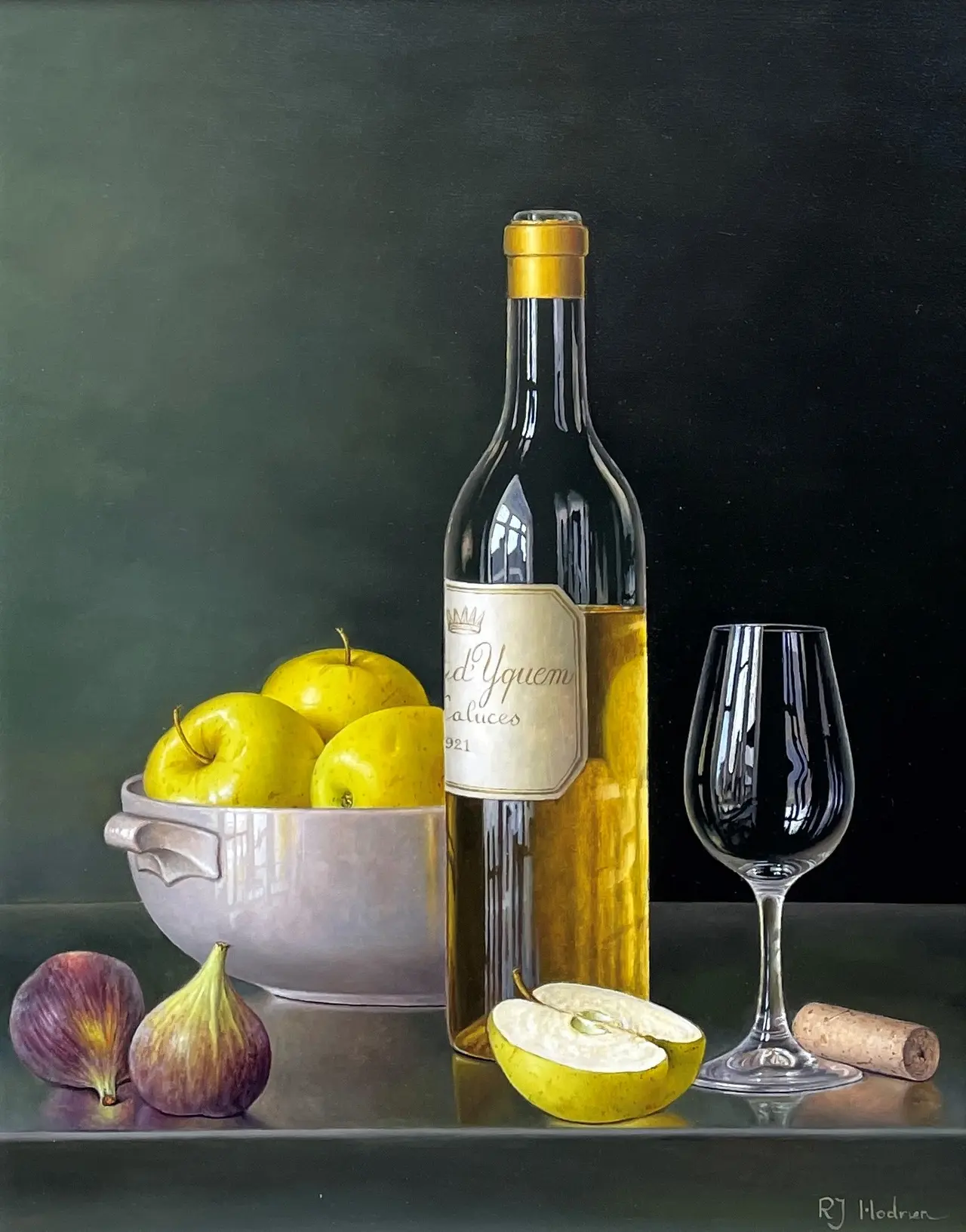Roy Hodrien - chateau d'yquem with figs and apples